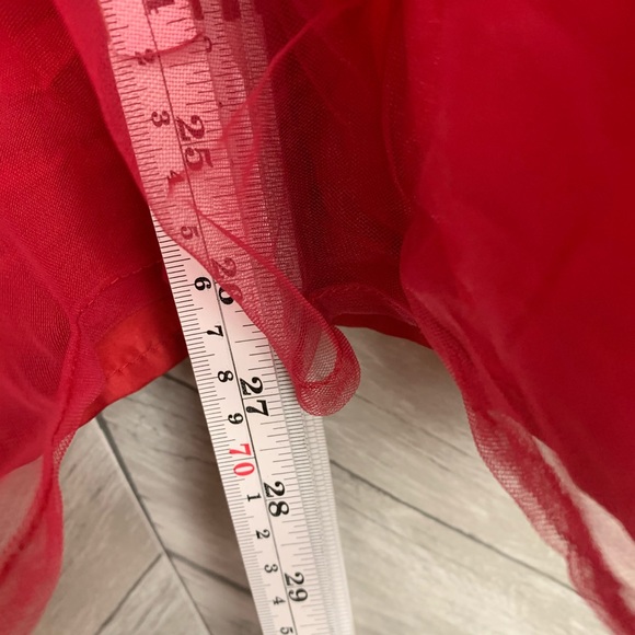 NWT Beautiful eShakti Red dress with belt 2x - Picture 5 of 14